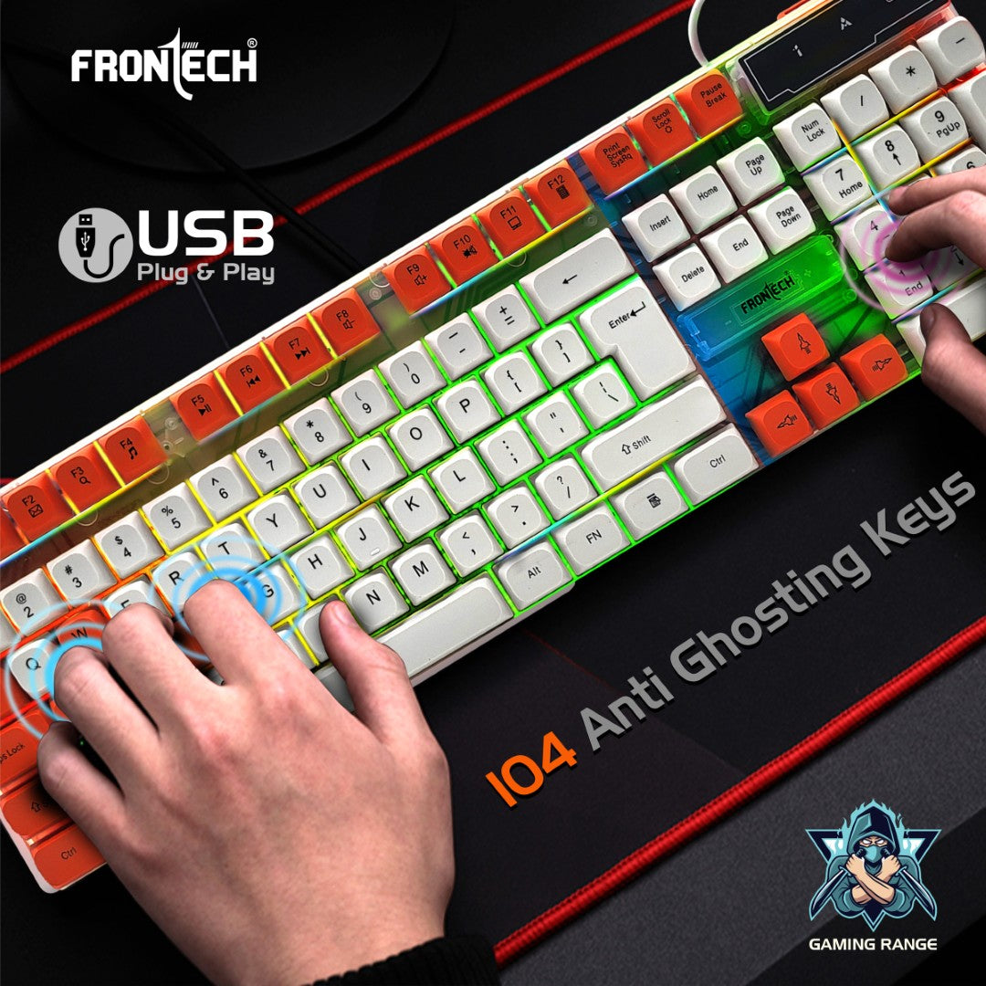 Frontech Nova Knight Gaming Keyboard and Mouse Combo with RGB Backlight Effects (KB-0043) Frontech Nova Knight Gaming Keyboard and Mouse Combo with RGB Backlight Effects (KB-0043)